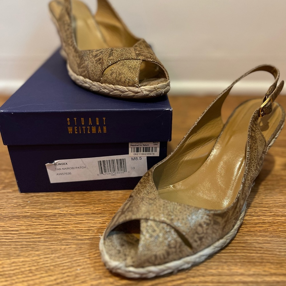 Stuart Weitzman Espadrille Wedges